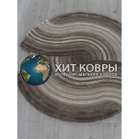 Турецкий ковер Safir 00835 Коричневый круг